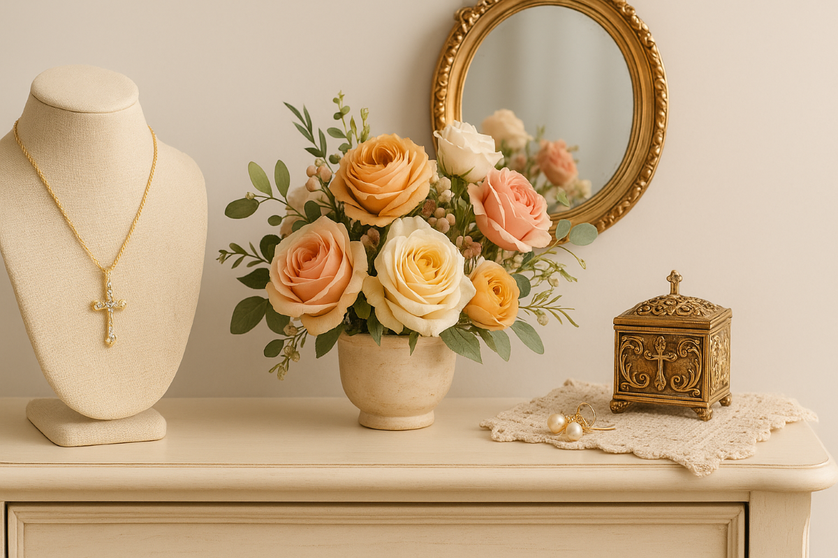 Faithful Advantage Boutique collection preview showcasing Christian clothing, accessories, home décor, mugs, supplements, stationery, and inspirational gifts across a variety of categories for men, women, kids, pets, and the home.