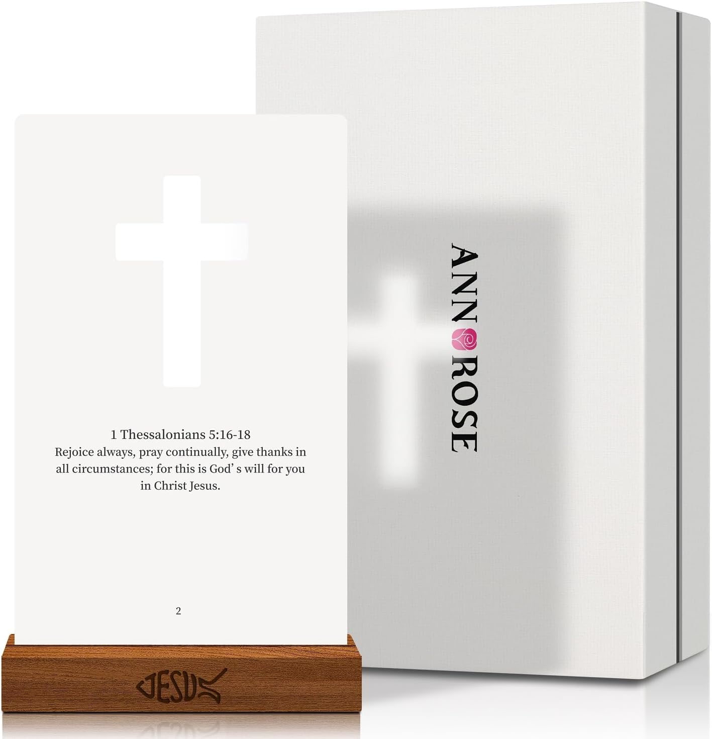 Annrose 52‑week Scripture selections deck (NIV) for Bible study and memorization.