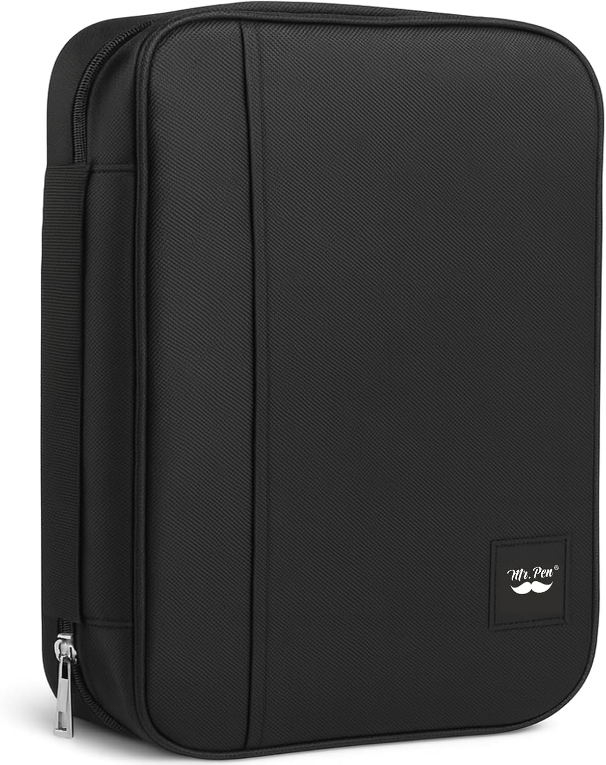 Mr. Pen black Bible case with handle and zipper.